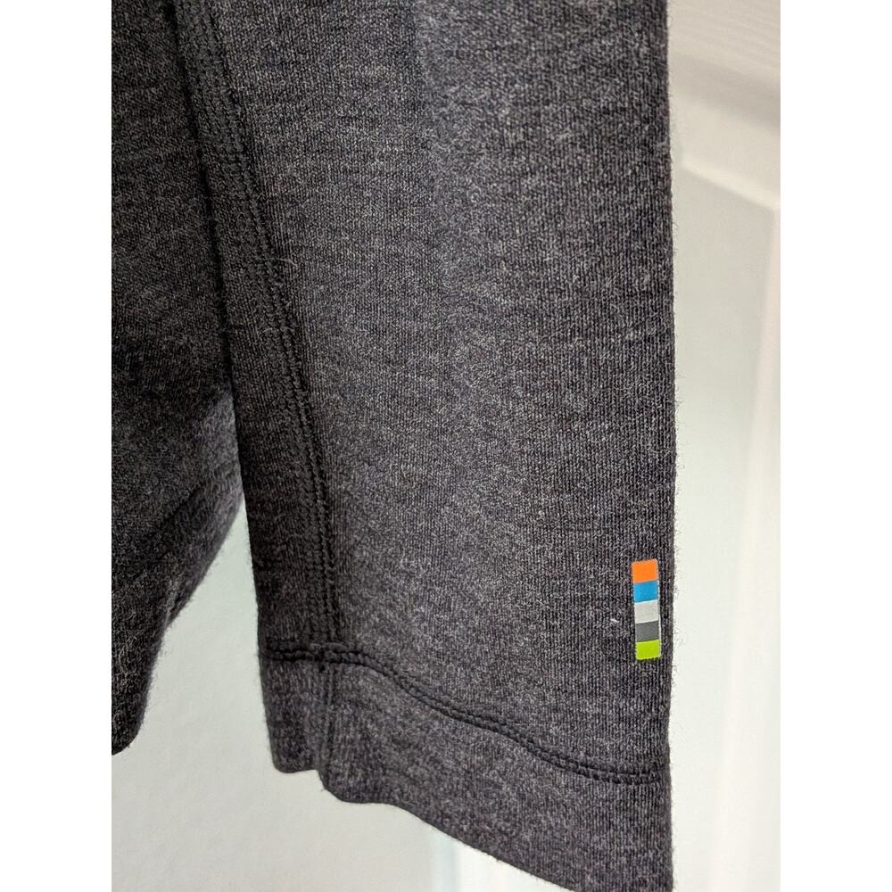 Smartwool Sweater Women Large Gray Merino 250 1/4 Zip Layer Hiking Outdoor - Picture 6 of 10